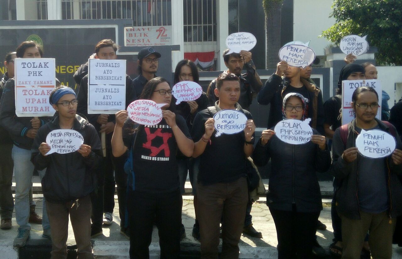 Sidang Perdana PHK Sepihak Terhadap Jurnalis Zaky Yamani